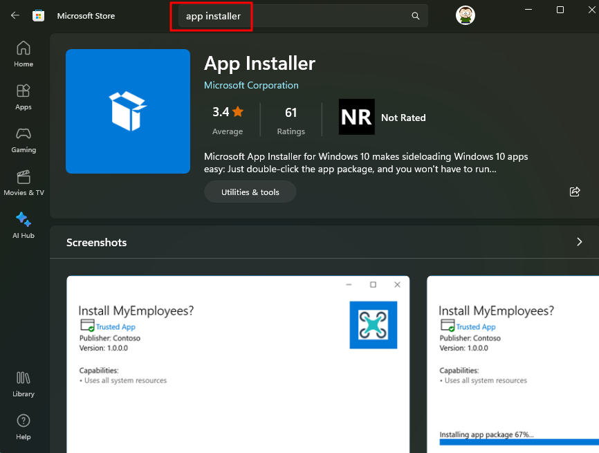 App Installer